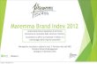 Maremma brand index_2012_