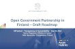 OGP Finland Draft Roadmap @OKFest 2012