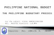 The philippine budgetary process