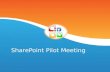 Share point pilot meeting presentation