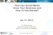 How Can Social Media Grow Your Business and How To Get Started?