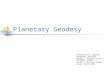 Planetary geodesy
