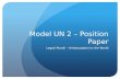 Model UN 2 Position Papers Legati Mundi
