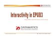 Interactivity in EPUB3 - #FBM12