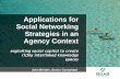 Applications for Social Networking Strategies in an Agency Context: Exploiting social capital to create richly interlinked knowledge spaces