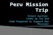 Peru Mission Trip Silent Auction