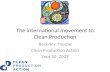 The international movement to Clean Production