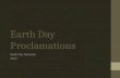 Final Earth Day Proclamations 2012