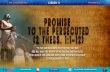 LESSON 11 "PROMISE TO THE PERSECUTED"