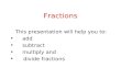 4 Rules of Fractions