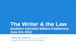 The Writer & the Law: Talking Points