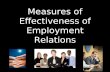 Measures of Effectiveness of Employment Relations