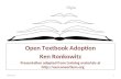 Open Textbooks: A Brief Introduction