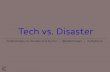 Tech vs disaster  - API Strategy Conference