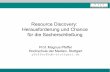 Resource Discovery:  Herausforderung und Chance für die Sacherschließung