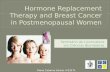 Hormone replacement therapy and breast cancer in postmenopausal
