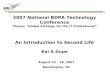 BDPA Conference Second Life Presentation