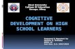 Cognitive development on high school learners