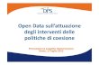 Open Coesione - Open Data sull’attuazione degli interventi delle politiche di coesione