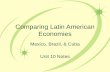 Comparing latin american economies