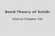 9 Band Theory of Solids