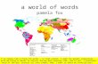 Word of world by pamela fox