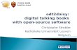 9 ODT2DAISY: Producing Digital Talking Books with Open-Source Software