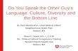 Do You Speak the Other Guy's Language: Culture - PowerPoint ...