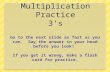 Multiplication 3s