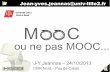 Presentation MOOC - Séminaire UNR Nord - Pas de Calais