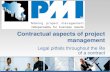 Contractual aspects of project management