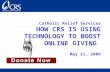 Catholic Relief Services: Fundraising And Technology