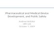 Pharmaceutical and Medical Device Development
