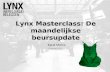 Lynx masterclass de maandelijkse beursupdate