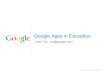 Google Apps in Education