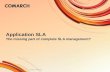 Application SLA - the missing part of complete SLA management