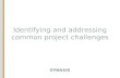 Identifying and addressing common project challenges