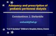Adequacy and prescription of pediatric peritoneal dialysis