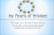 My pearls of wisdom