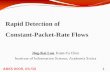 Rapid Detection of Constant-Packet-Rate Flows
