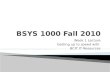 Bsys1000 fall2010-lecture1