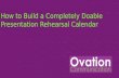 How to Build a Completely Doable Presentation Rehearsal Calendar