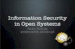 Information Security in Open Systems