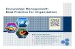 Knowledge Management: Best Practices for Organization