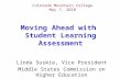 "CMC Moving Ahead": Assessment In-Service 2010