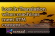 Lost In Translation: When Machines Meet STM Content