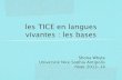 Les bases en TICE pour les langues vivantes