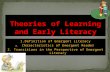 Theories of learning and early literacy (definition, characteristics, transition)