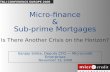 Microfinance and Subprime Mortgages