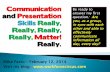 Communication/Presentation Skills KRA Hartford